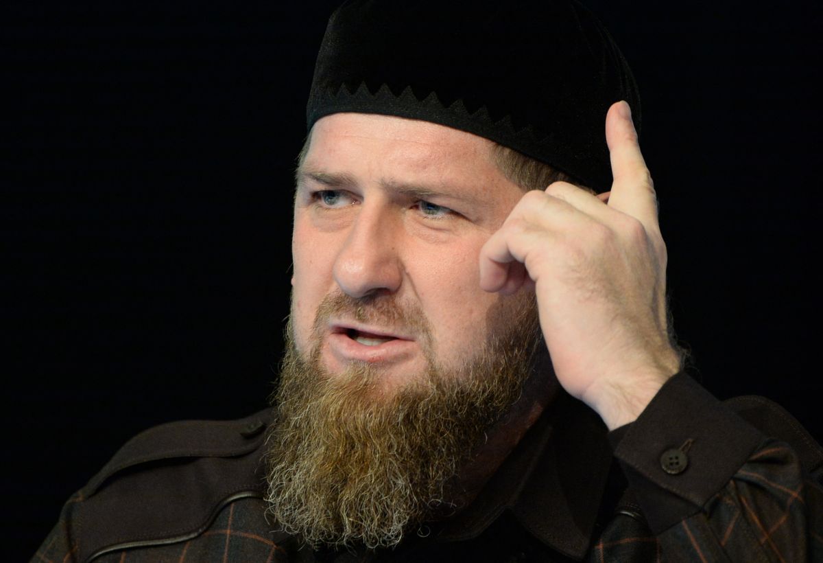 6115220 23.12.2019 Chechnya's regional President Ramzan Kadyrov delivers a speech during his annual news conference, in Grozny, Russia's Chechen Republic. Said Tsarnaev / Sputnik (Photo by Said Tsarnaev / Sputnik / Sputnik via AFP)