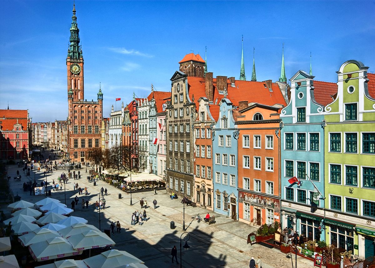 Gdansk-old,City-long,Market,Street