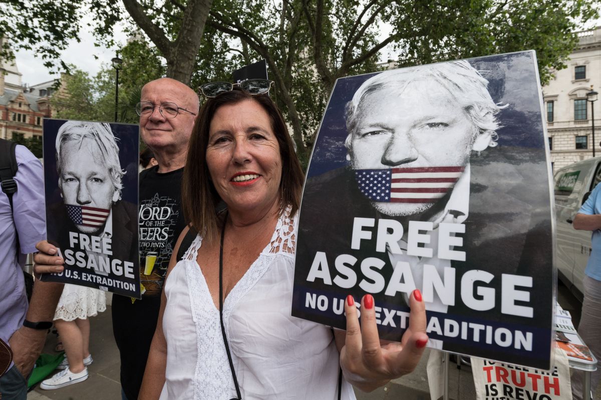 Protest For Julian Assange In London