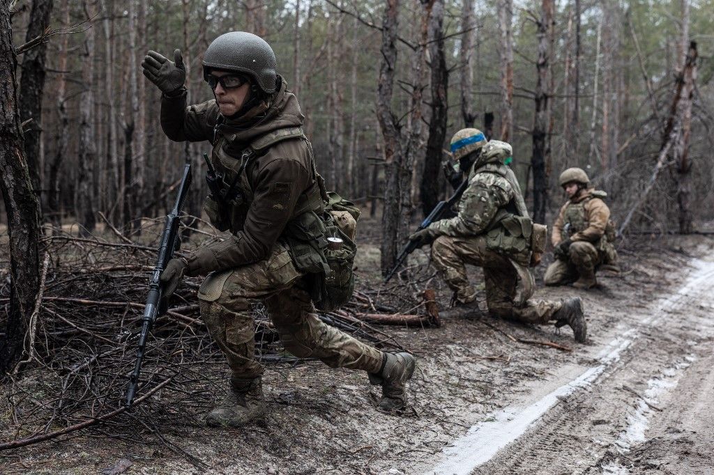 Military training of Ukrainian Khartia brigade in Donetsk Oblast