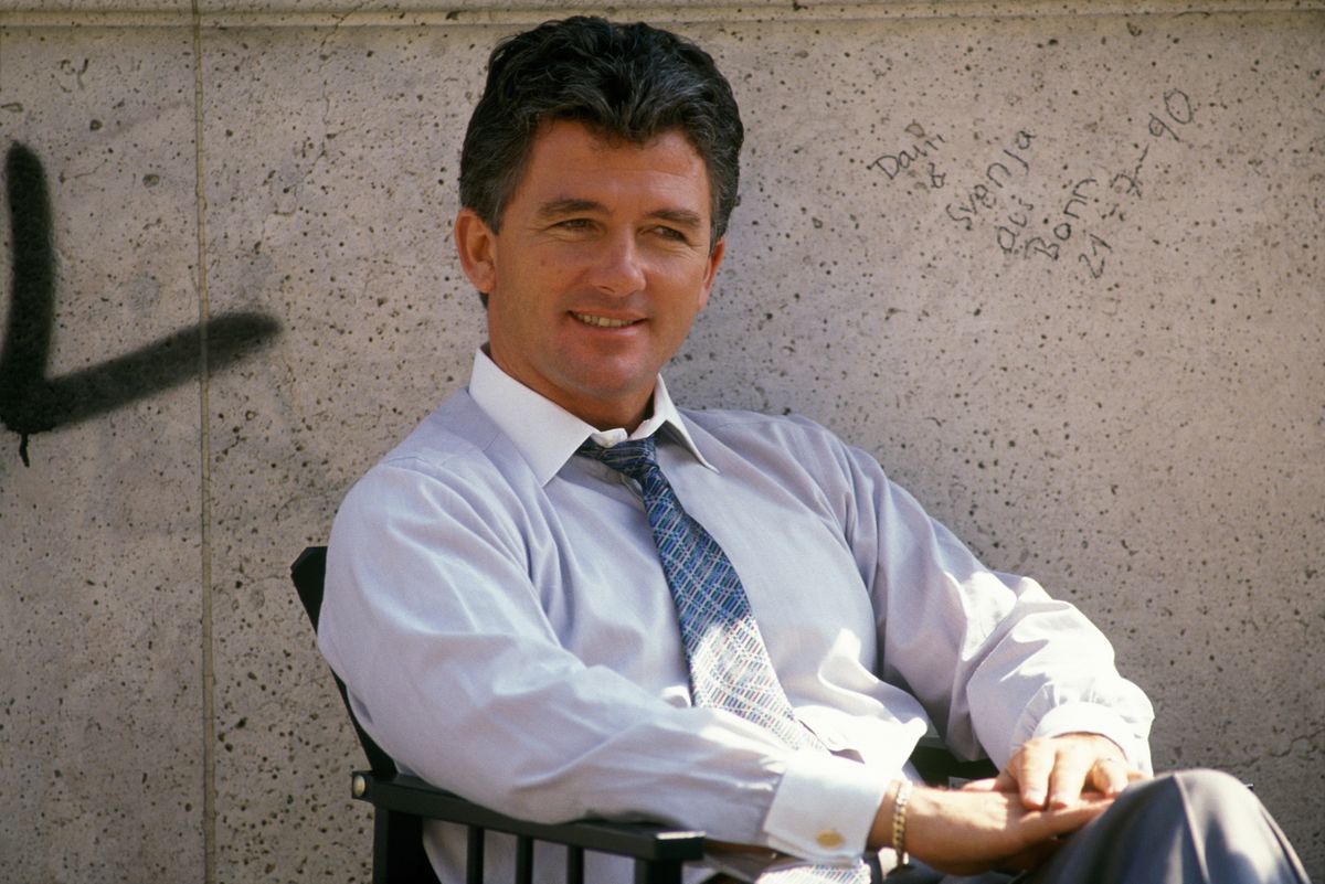 Actor Patrick Duffy on the set of 'Dallas' TV series