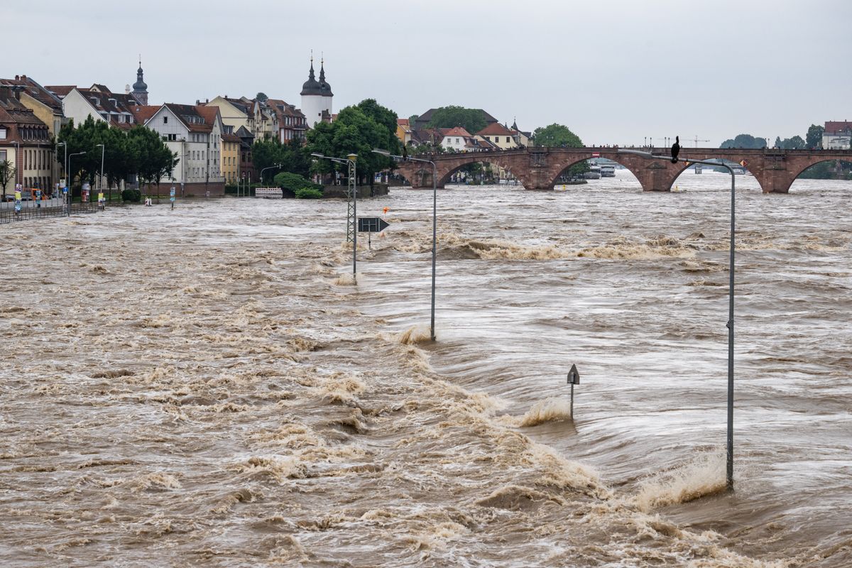 Floods in Baden-Württemberg - Heidelberg
