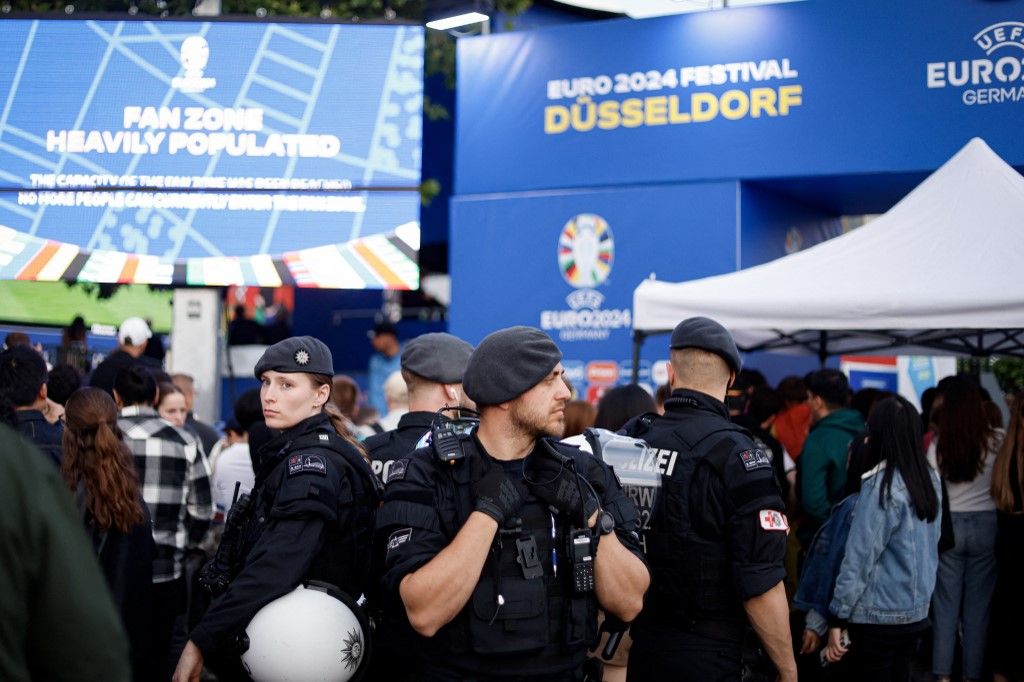 Fan zone during the UEFA Euro 2024 opening football match Germany v Scotland