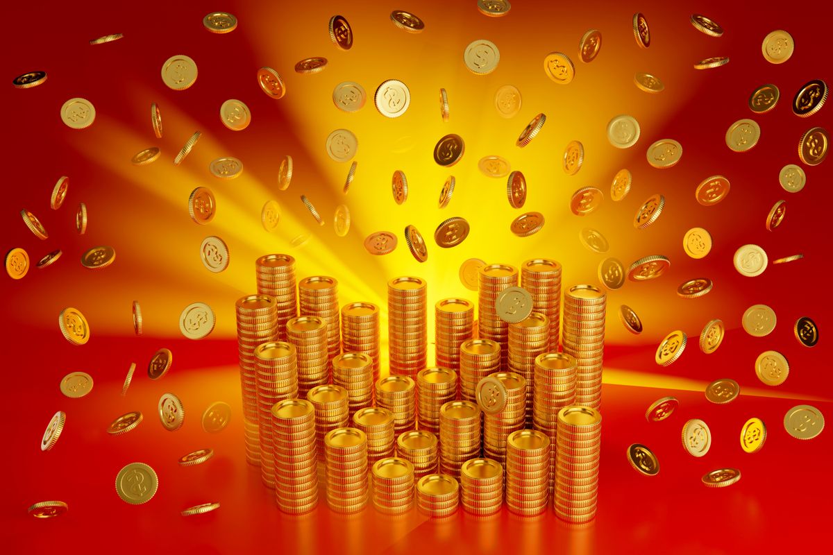 Coins,Explosion,Or,Falling,Gold,Coin,,Jackpot,Casino,Or,Business