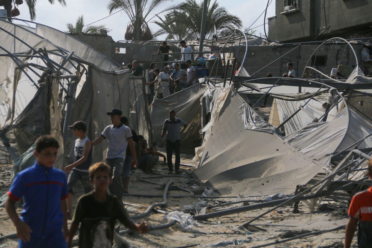 Israeli Airstrike on Gaza Humanitarian Zone