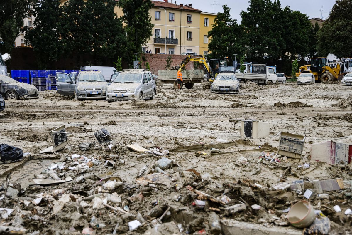 The Flood Damage In Faenza In Emilia Romagna