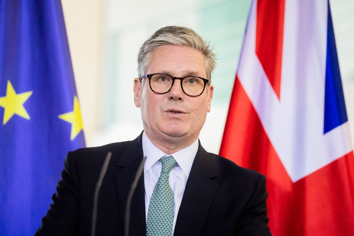 British Prime Minister Keir Starmer in Berlin