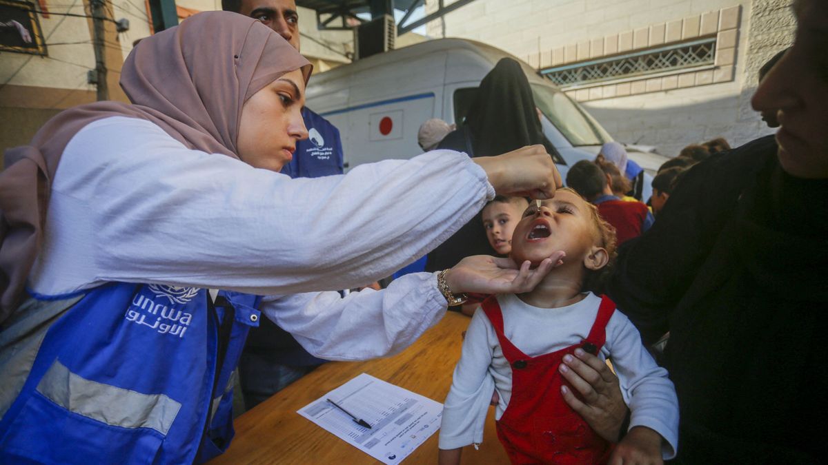 2nd polio vaccination campaign begins in Gaza