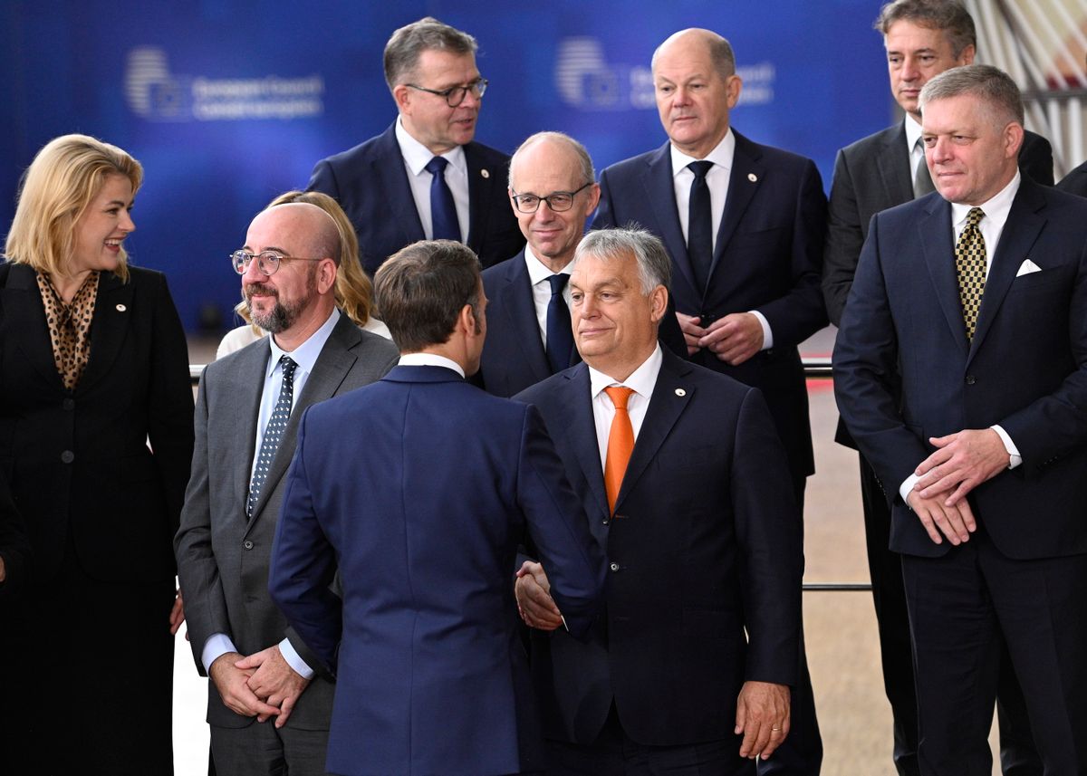 FRIEDEN, Luc; SCHOLZ, Olaf; MICHEL, Charles; SILINA, Evika; ORPO, Petteri; MACRON, Emmanuel; ORBÁN Viktor; GOLOB, Robert; FICO, Robert