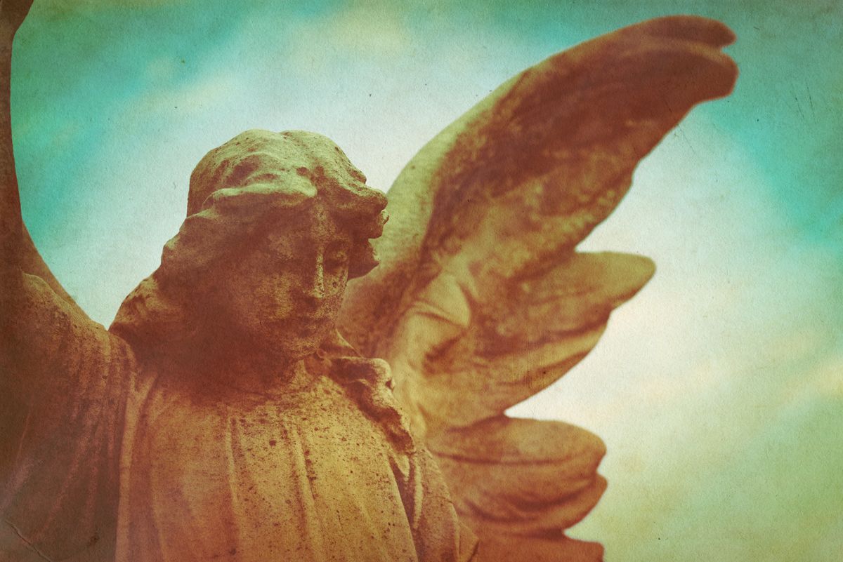 Guardian,Angel,Retro,Grunge,Background