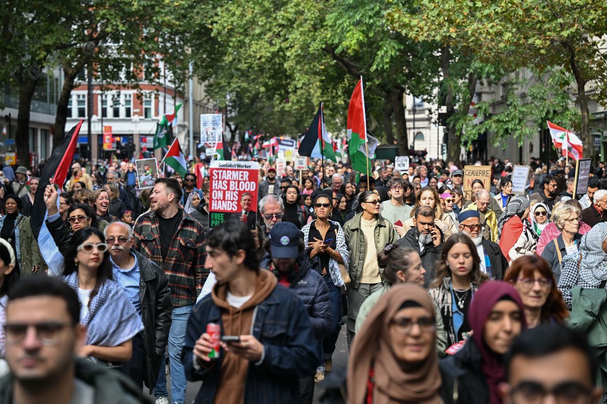 Protesters rally in London against ongoing Israeli attacks on Gaza and Lebanon