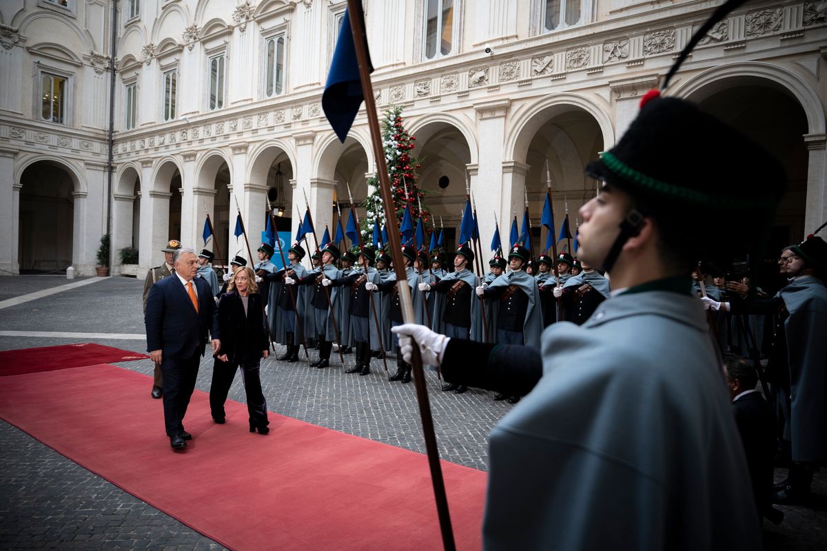 ORBÁN Viktor, Giorgia Meloni, tárgyalás, Róma