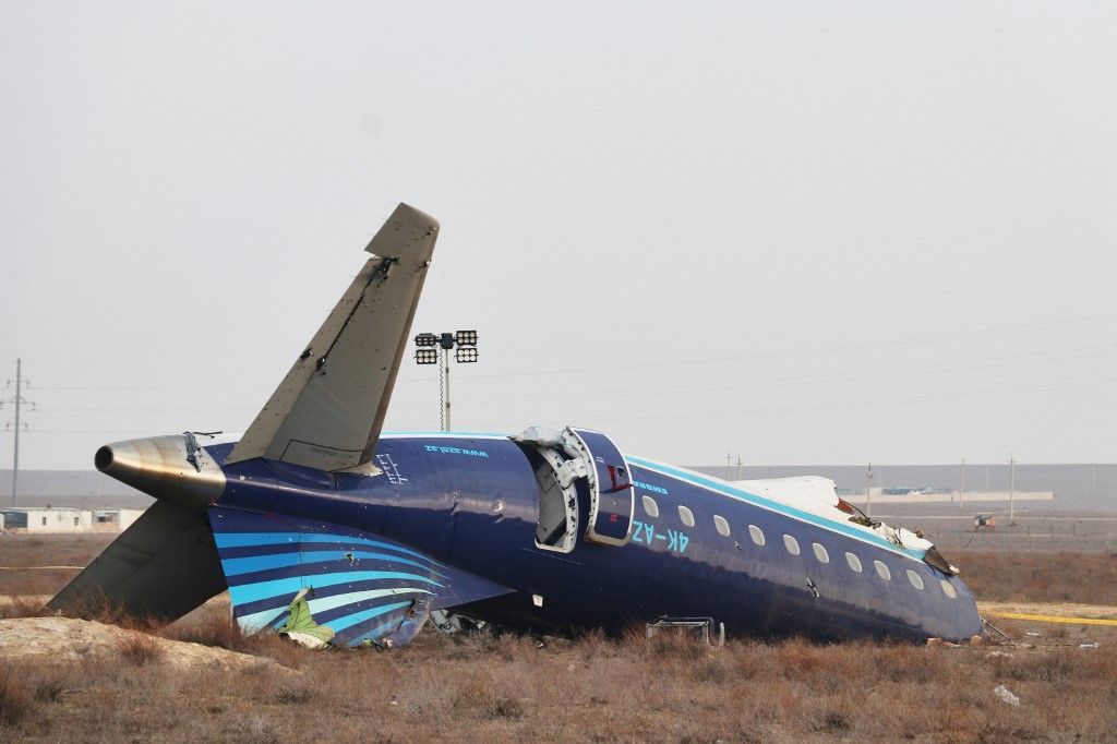 Evidence collection underway at Azerbaijani passenger plane crash site in Aktau