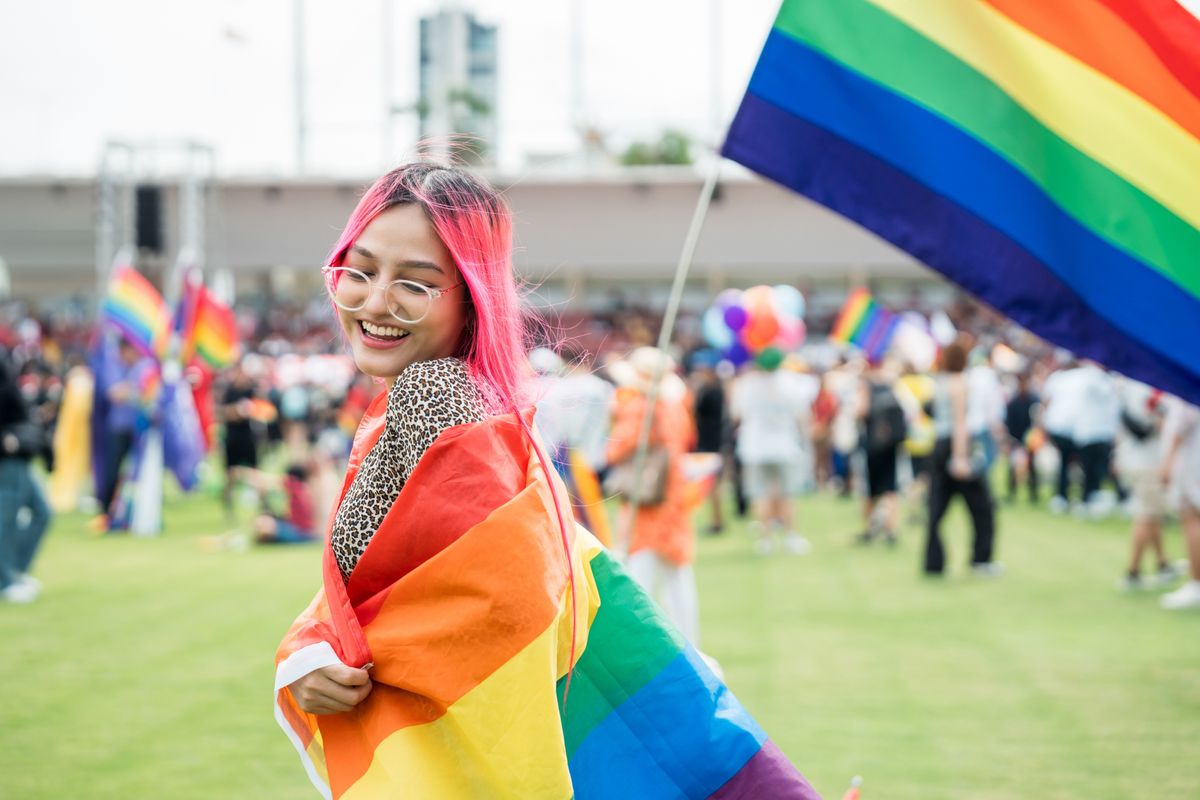 Celebrate,In,Pride,Month,Festival.,Pride,Movement,Transgender,Asian,Lesbian