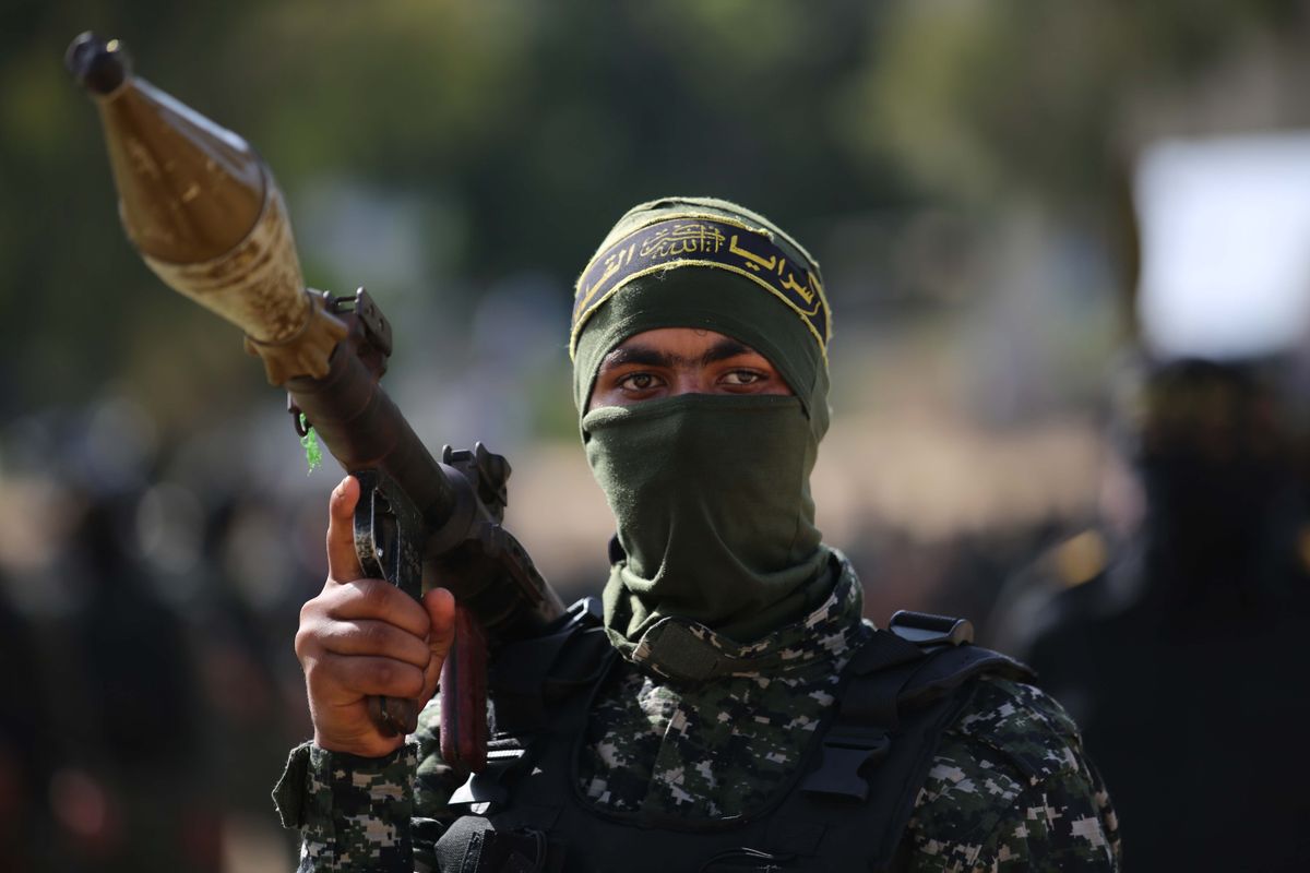 Members,Of,The,Palestinian,Islamic,Jihad,Militant,Group,Take,Part