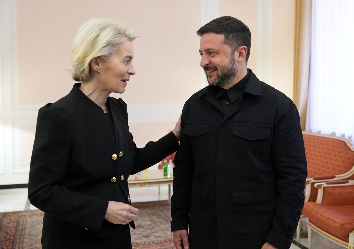 VON DER LEYEN, Ursula; ZELENSZKIJ, Volodimir, Ukrajna uniós csatlakozása