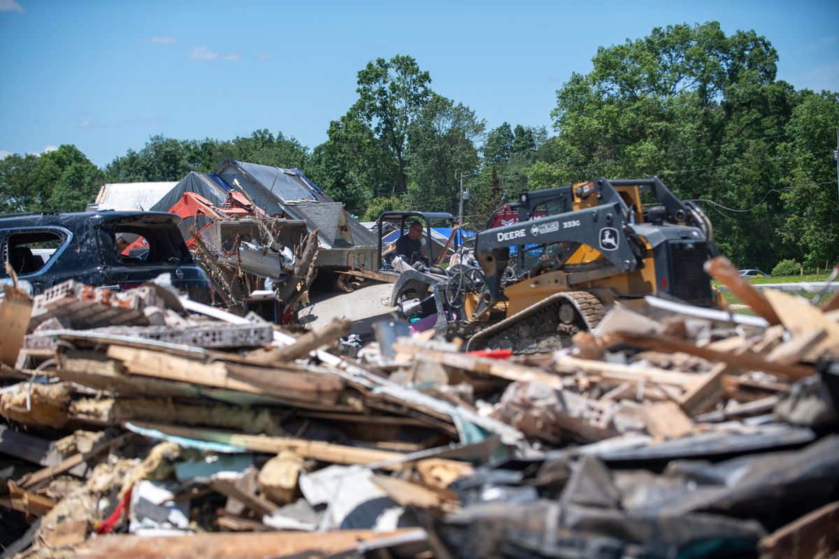 Tornado Damage In London, Kentucky
