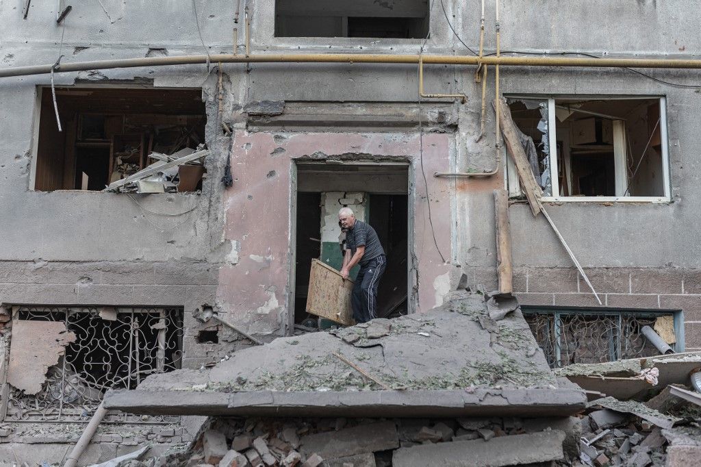 Russian attack on Ukraine's Kostiantynivka