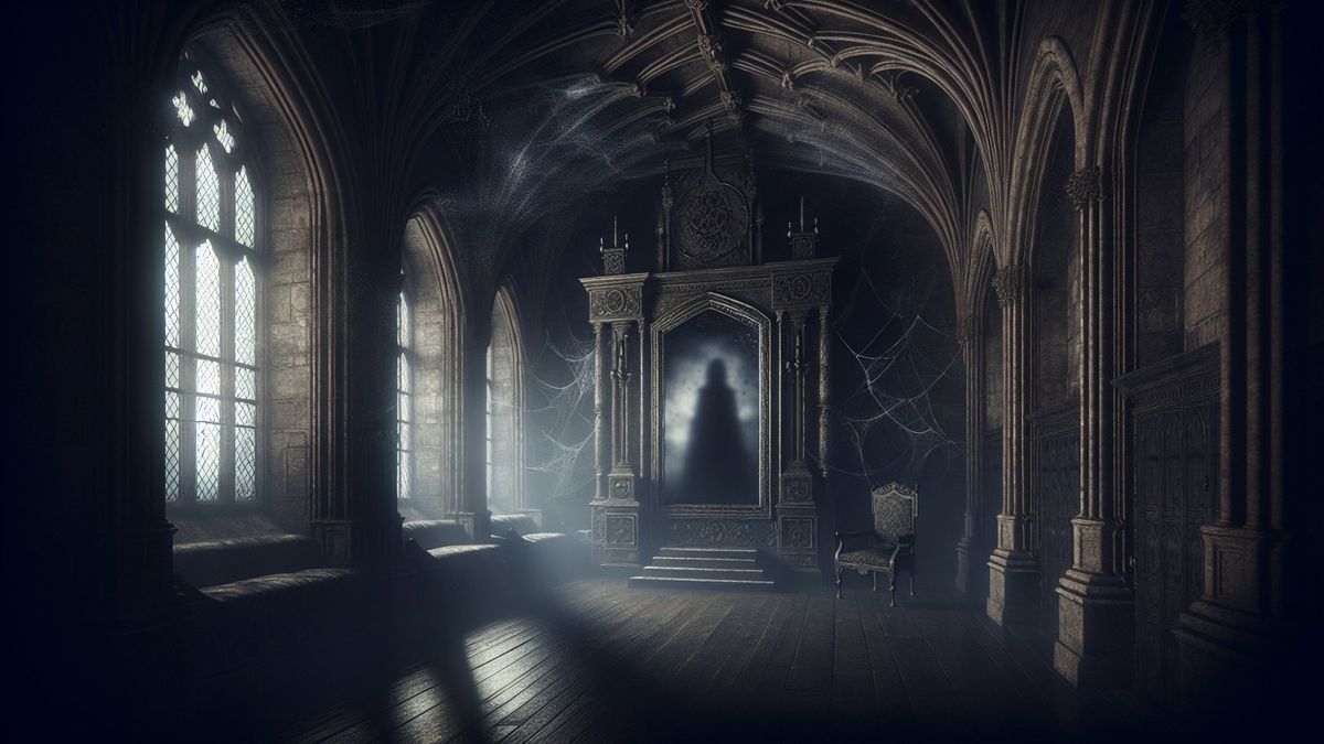 Mystical,Dark,Empty,Magical,Scary,Castle,Room,,Harry,Potter,Style,