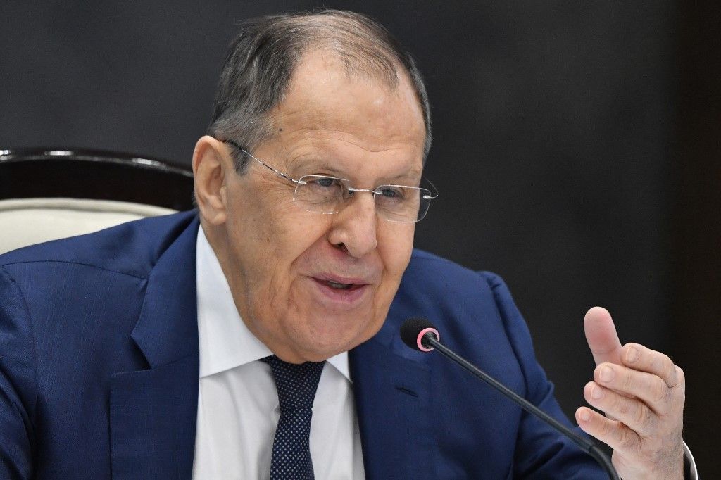 Szergej Lavrov orosz külügyminiszter Fotó: AFP