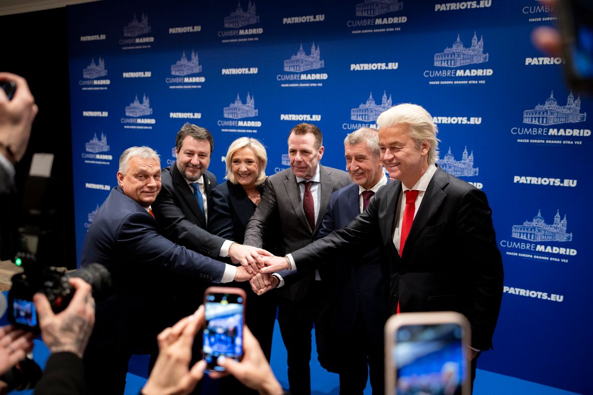 VILIMSKY, Harald; ORBÁN Viktor; LE PEN, Marine; SALVINI, Matteo; BABIS, Andrej; WILDERS, Geert