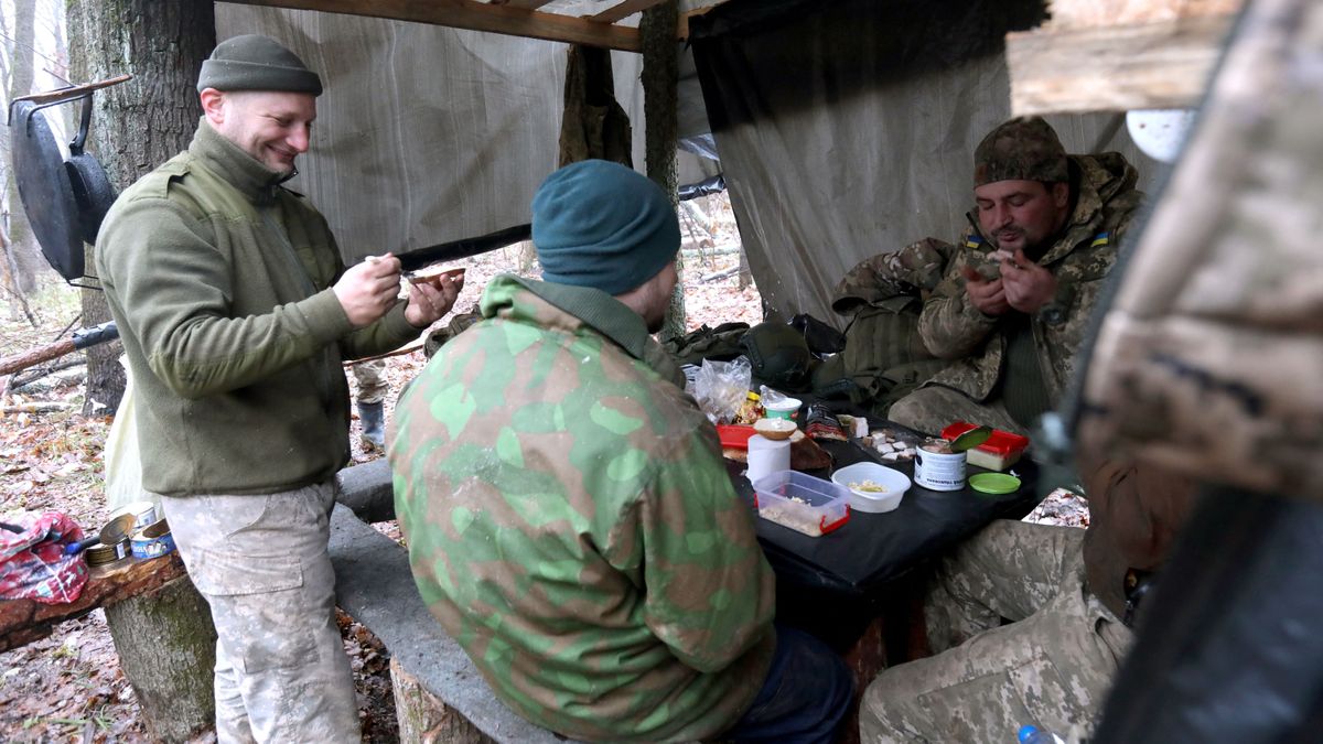 Construction of fortifications in Kharkiv sector