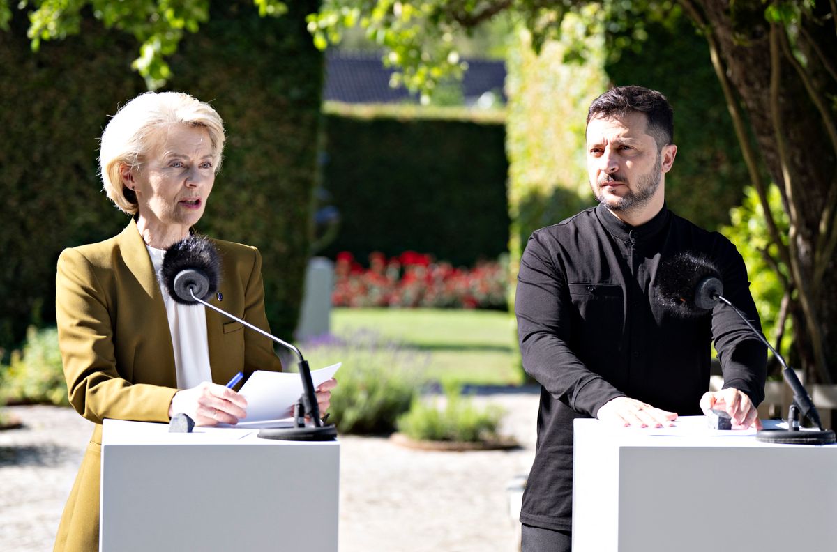 Denmark officially takes over the EU presidency - EU leaders hold press conference at Marselisborg Palace
